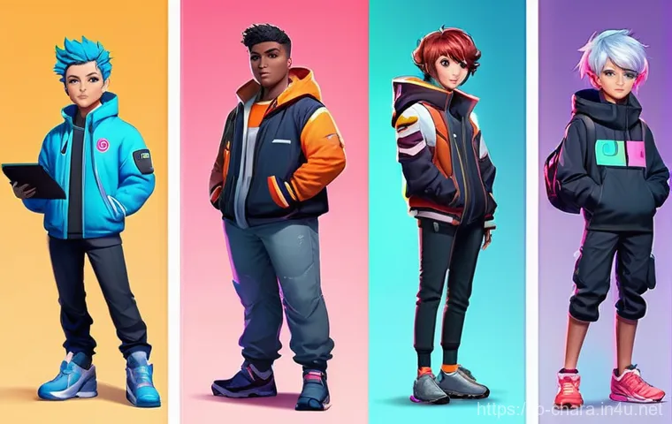 캐릭터디자인 자격증 필기 시험 준비를 위한 자료 - **Prompt 2: Professional Character Designer Portfolio Presentation**
    "A sleek, professional char...