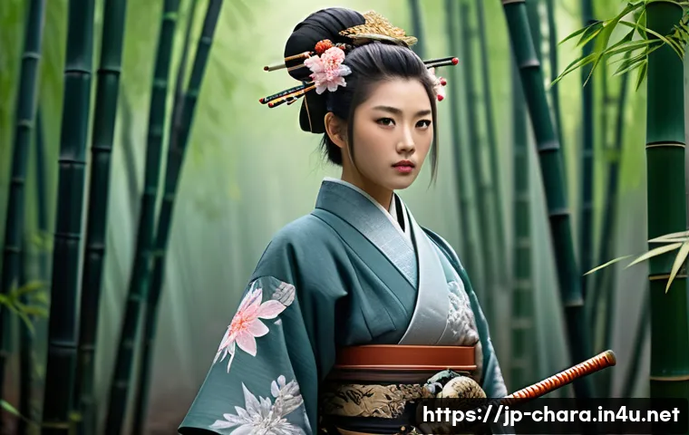 캐릭터디자이너로서의 글로벌 시장 전망 - A culturally rich character design blending traditional Japanese aesthetics with Western fantasy ele...