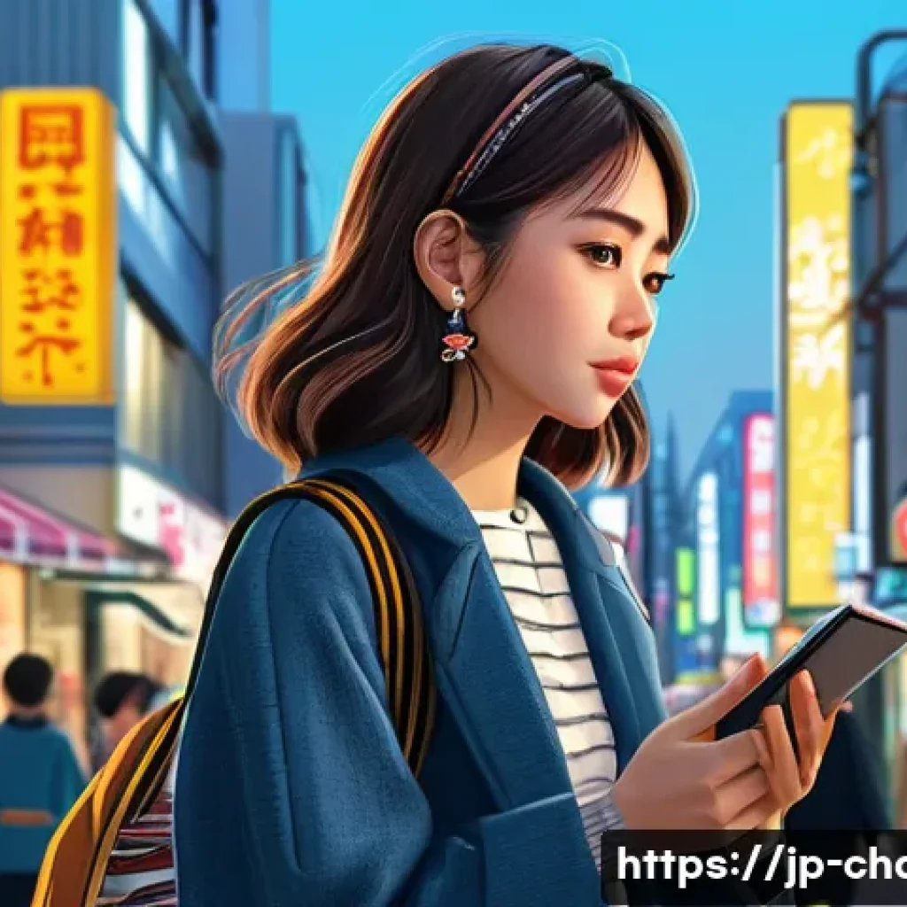 캐릭터디자인 직무에서 성장하기 위한 계획 - A detailed character design scene featuring a young Japanese woman in modern casual fashion, attenti...