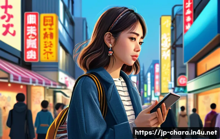 캐릭터디자인 직무에서 성장하기 위한 계획 - A detailed character design scene featuring a young Japanese woman in modern casual fashion, attenti...