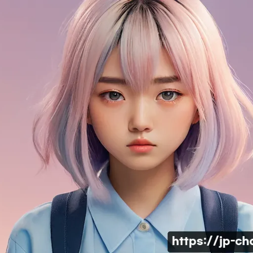 캐릭터디자이너가 알아야 할 심리적 트렌드 - A modern Japanese anime-style female character with layered emotions visible on her face—showing ang...